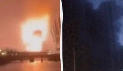 Після атаки дронів горить нафтоналивний порт у Ленінградській області РФ